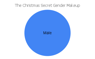 'the christmas secret' gender makeup chart