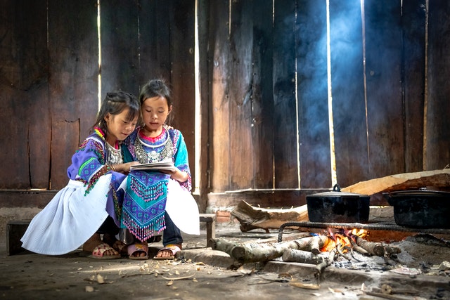 hmong children by quang nguten vinh