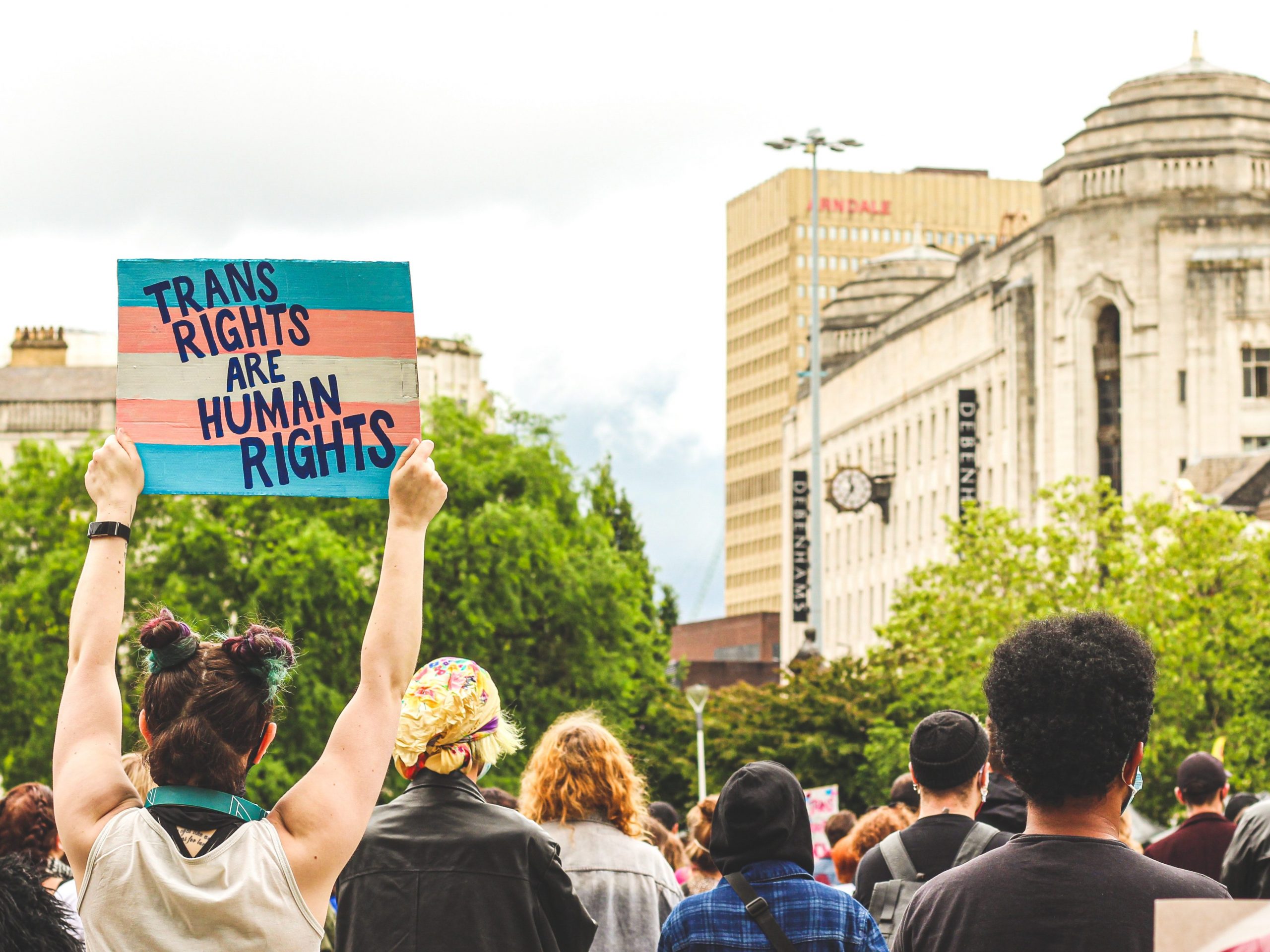 trans rights protest