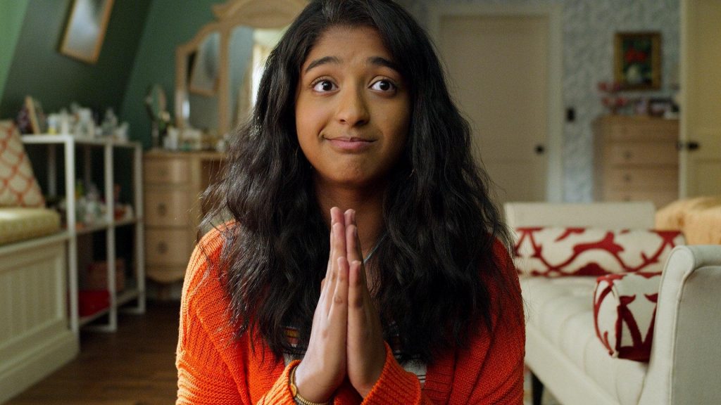 Maitreyi Ramakrishnan as Devi Vishwakumar in TV series Never Have I Ever