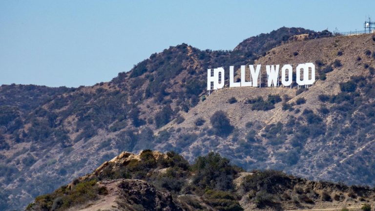 hollywood sign in California signaling that indian representation in film that was incorrect started in the USA.